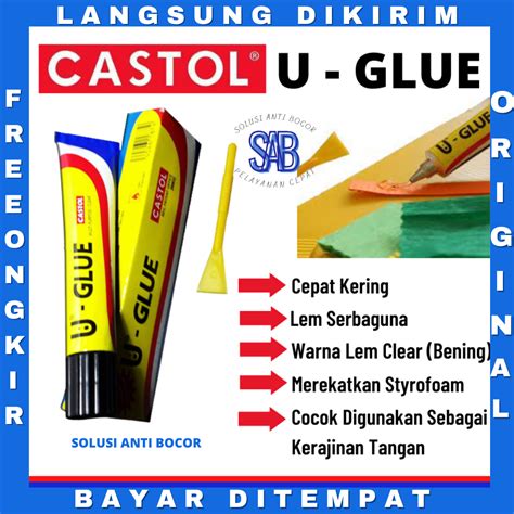 Lem Art And Craft Castol U Glue Tube Cc Brand Holland Sejak Thn