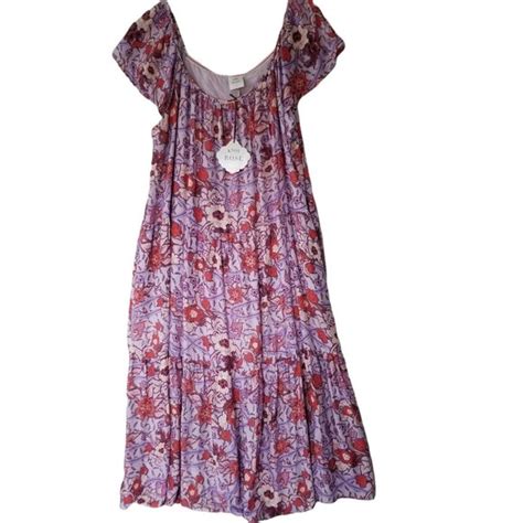 Knox Rose Dresses Knox Rose Floral Tiered Maxi Dress Womens Size