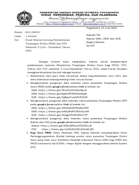 Se Pemberkasan Tpg Smt 2 Tahun 2021 Pdf