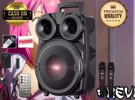 Udaputra Speaker Bluetooth Karaoke Portable KIMISO QS 3381 Free Mic