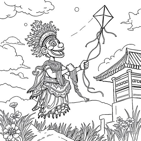 cara membuat ogoh ogoh dari bambu 3