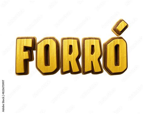 Como Se Escreve A Palavra Forro - Texto de madeira palavra forró para são joão Stock Illustration | Adobe ...