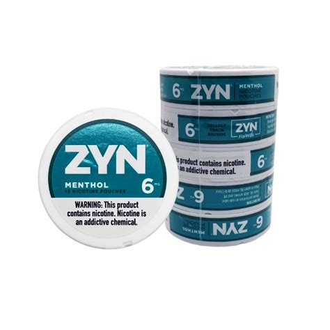 Zyn Menthol Nicotine Pouches 6mg Native Smokes Canada