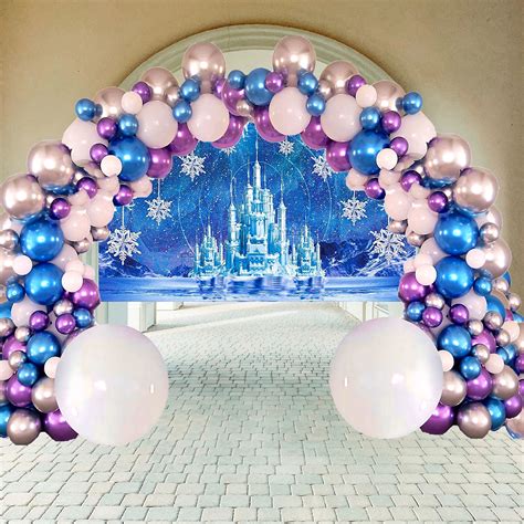 Buy Stk Frozen Balloon Arch Winter Wonderland Theme Balloon Garland Kit