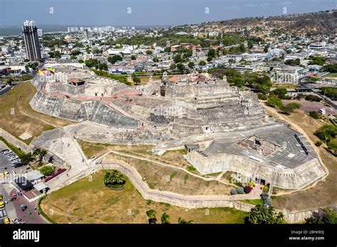 Aerial View Of The San Felipe De Barajas Castle Cartagena Colombia