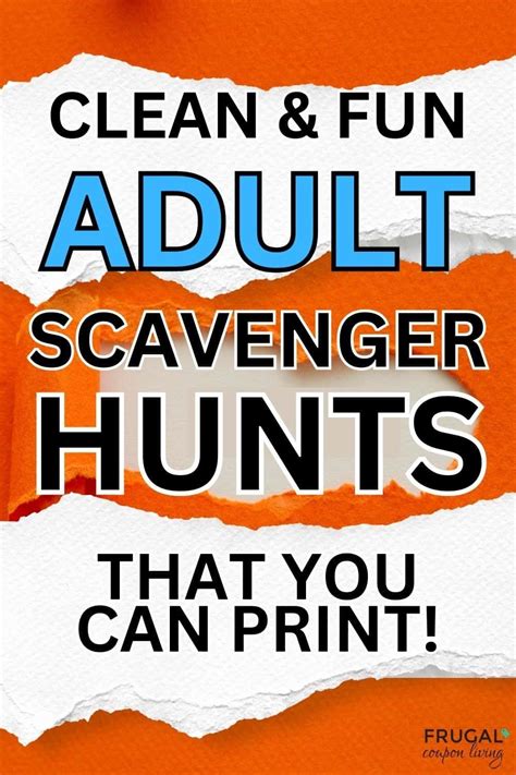 The Best Adult Scavenger Hunt Ideas That You Can Print Today Adult Scavenger Hunt Scavenger