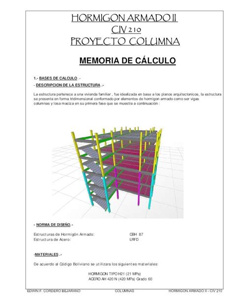 PDF Mathcad 01 Memoria De Calculo Columnas DOKUMEN TIPS