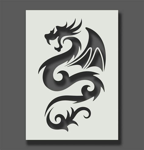 Dragon Stencil Reusable Stencils for Wall Art, Home Décor, Painting ...