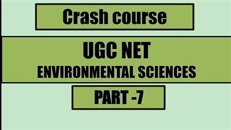 Ugc Net Environmental Science Crash Course Previous Years Questions