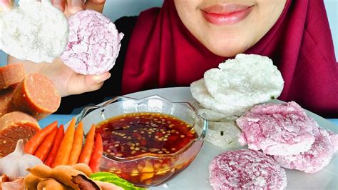 Bukan Mukbang Asmr Cireng Bawang Dan Terasi Dengan Sambal Rujak Enak