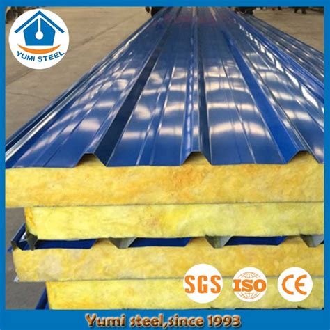 50mm Insulated Glass Wool Roof Sandwich Panels Buy Sandwich Glass