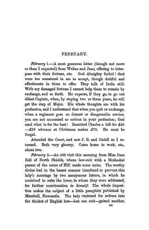 February The Journal Of Sir Walter Scott