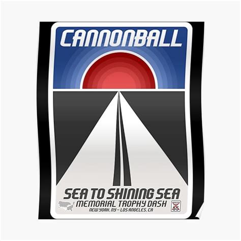 "THE CANNONBALL RUN" Poster for Sale by DALIDEWEY | Redbubble