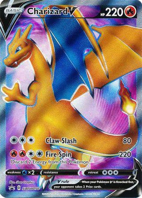 Charizard V Holographic Custom Made Pokemon Card Etsy