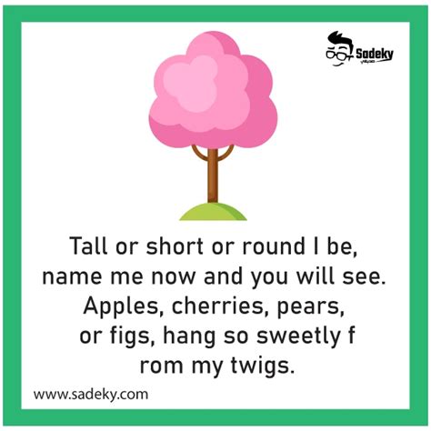 Best Riddles About Trees With Answers For Kids Sadeky