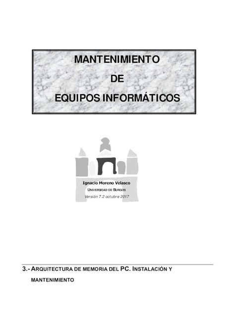 Pdf Mantenimiento De Equipos Inform Ticosignacio Moreno Velasco