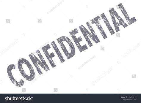 Confidential Watermark Illustration Text Grey Color 스톡 일러스트 1574880217