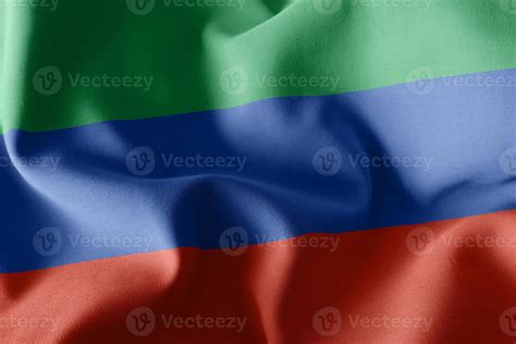 3D illustration flag of Dagestan is a region of Russia. 8027204 Stock ...