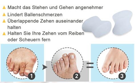 Gel Zehenspreizer 8x Welnove Zehentrenner Silikon Zur Behandlung Von