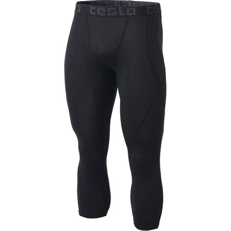 Shop Tsla Tesla Muc08 Cool Dry Baselayer 3 4 Length Compression Tights