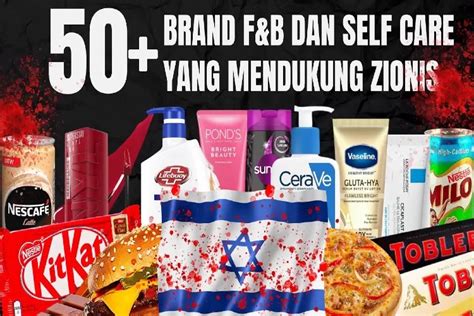 Ini Dia 50 Daftar Produk Yang Mendukung Israel Boikot Sekarang Juga