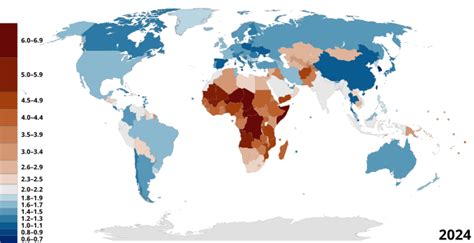 Total fertility rate | Eymaps