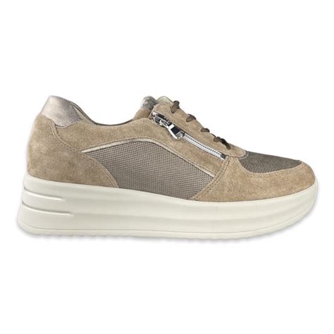 Waldl Ufer H Arianna Sneaker Taupe Lightgold H