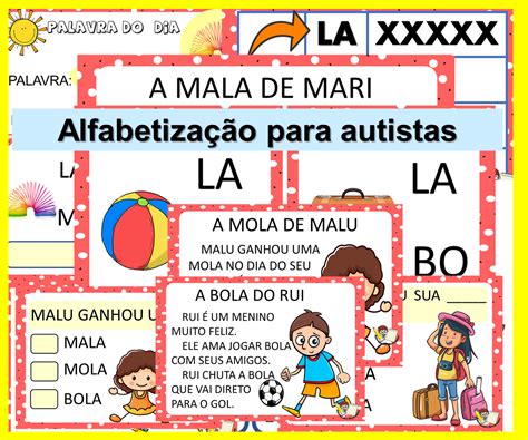 Atividades De Alfabetiza O Para Autismo Para Imprimir Pdf Braincp