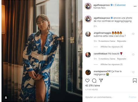 Agathe Auproux Sans Soutien Gorge La Jolie Brune Fait Des Ravages