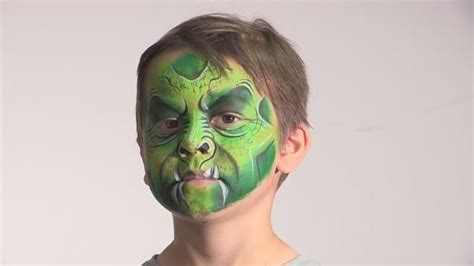 green goblin face paint | Monster makeup, Monster face painting, Horror ...