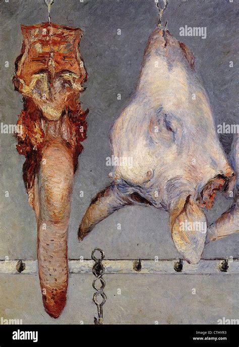 Gustave Caillebotte Tête de veau et langue de boeuf 1882 Photo Stock