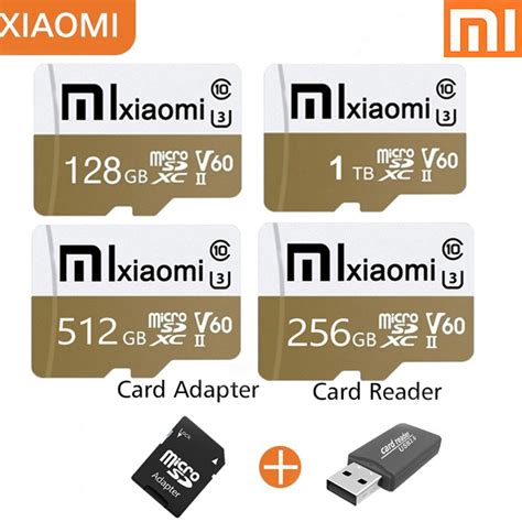 Cartão Xiaomi Micro Card 2TB SD SDXC V50 Memória 8GB 16GB 32GB 64GB