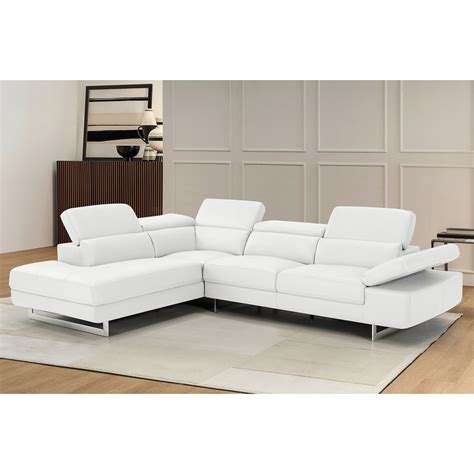 White Leather Sectional Sofas Bed Bath Beyond