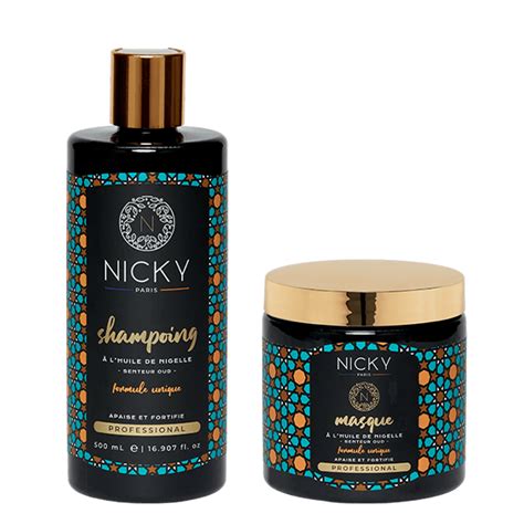 Gamme Shampoing Masque Huile De Nigelle Nicky Paris Lam Boutique