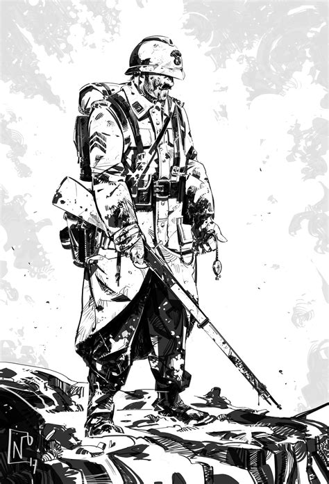 Artstation Ww1 French Soldier Nicolas Petrimaux Ww1 Soldier Ww1