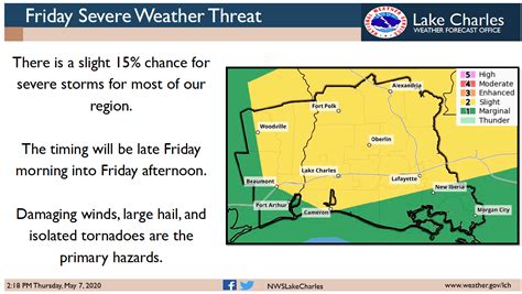 NWS Lake Charles weather update 5.6.20 - Orange Leader | Orange Leader