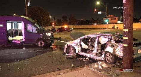 Woman Killed In Crash Involving Amazon Delivery Van In Anaheim Orange