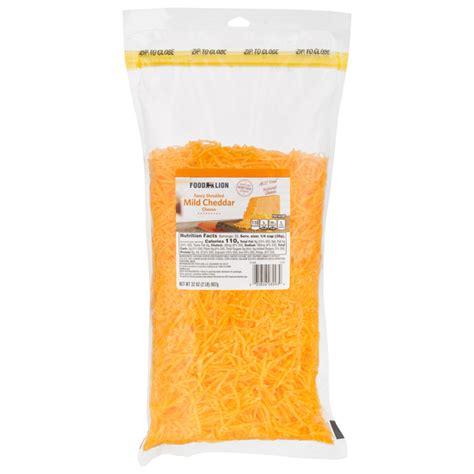 Save On Food Lion Cheddar Cheese Mild Shredded Natural Order Online