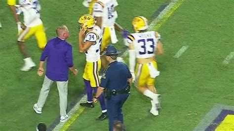 Brian Kelly Scolds Lsu Kicker After Blocked Fg Stream The Video