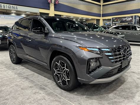 Hyundai Tucson Hybrid N Line Displayed In Titan Gray