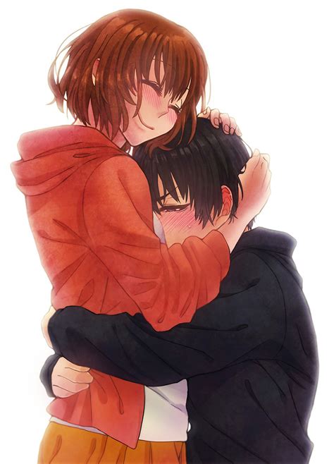 This hug is pure wholesome energy [Gingitsune] : r/animecuddling