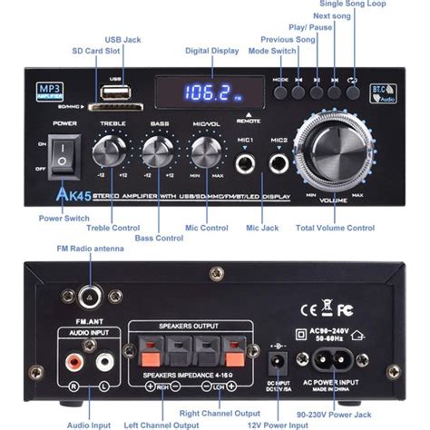 Passing Stereo Ses Amplifikat R Al C S Bluetooth Ses Fiyat