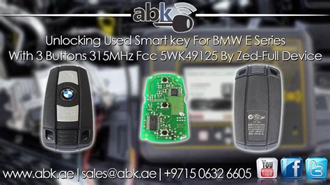 Used BMW E Series 5WK49125 Smart Key Unlocking By Zed Full Programmer