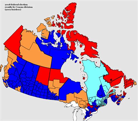 Canadian Election Atlas: 2008 results by census division