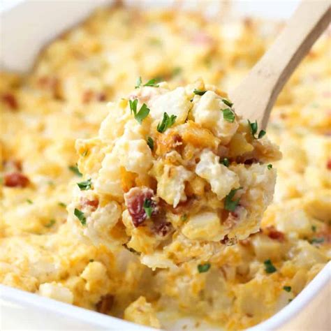 Cheesy Bacon Potato Casserole Joyous Apron