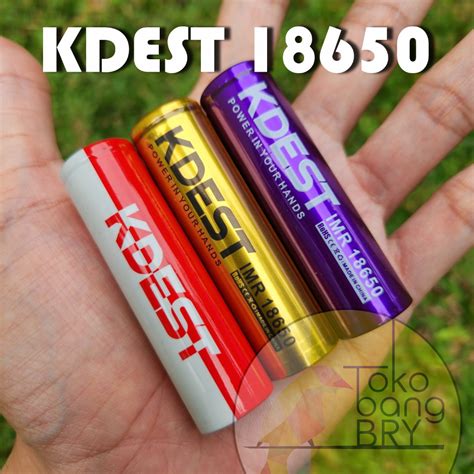 Jual Authentic Batre KDEST 18650 3600mAh 3100mAh 2400mAh Battery