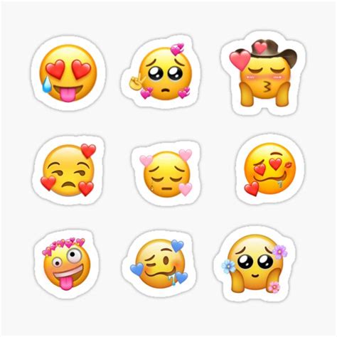 "rare emojis sticker pack" Sticker for Sale by glitteryhearts | Redbubble