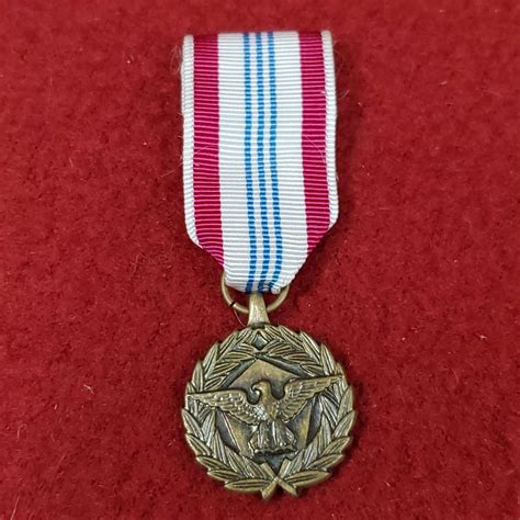 Vintage Us Military Defense Meritorious Service Mini Medal Army Da24 Etsy