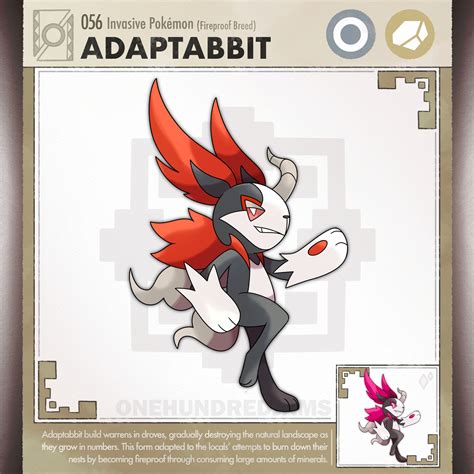 Fakemon Adaptabbit Rock Breed By Onehundredjams On Deviantart