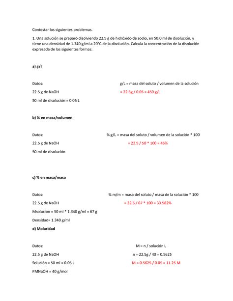 Solution Ejercicios Para Examen Qu Mica Inorg Nica Studypool